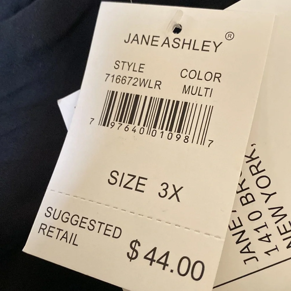 💜💜 JANE ASHLEY Black Embroidered Skirts NWT
